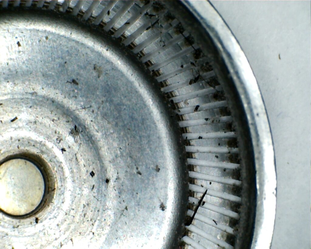 metal shaving in oil