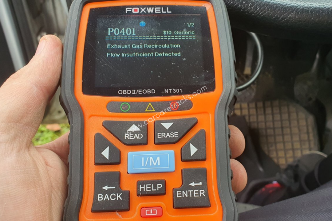 P0401 EGR Flow Insufficient Detected Meaning, Symptoms, Causes, and