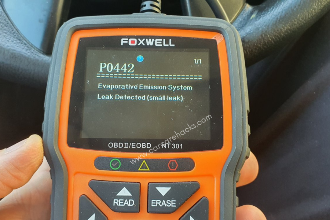 P0442 OBD-II Evaporative Emission System Leak Detected (small leak) Trouble Code