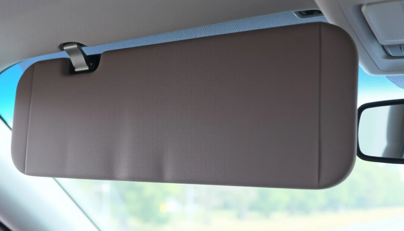 Car sun visor that won't stay up falling down while driving
